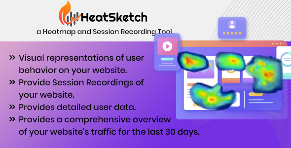 HeatSketch - Heatmap and Session Recording Tool (SaaS Platform) 